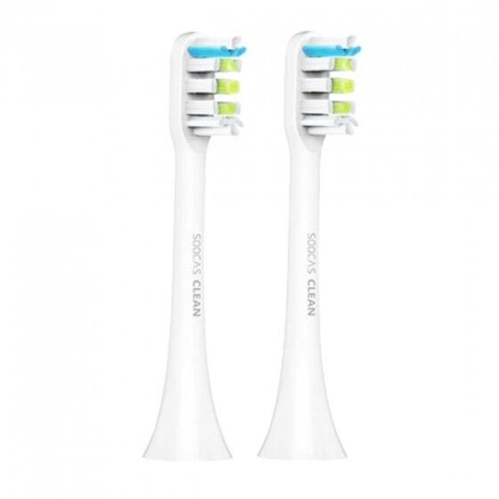 Комплект сменных насадок Soocas Cloud-Feeling Cleaning Brush Head 2 шт. для Xiaomi Soocas D3 Pro X3U X3U Pro белые