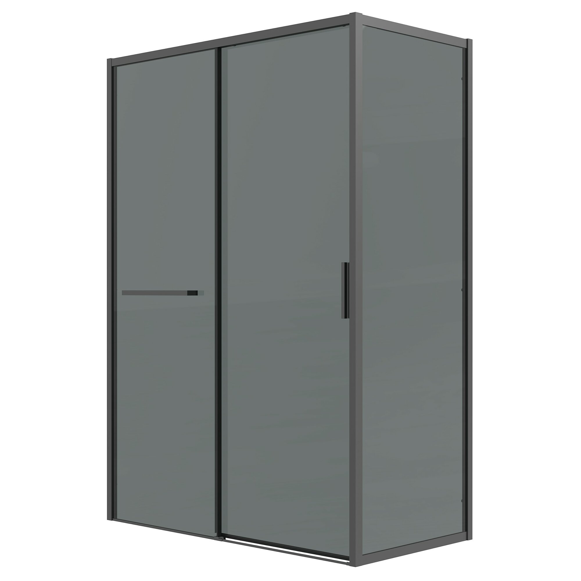 Grossman Style 100x70 120. K33.05.1070.21.10 без поддона, стекло тонированное, профиль черный матовый