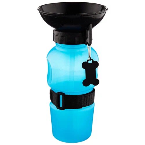 Походная поилка-бутылка для животных Aqua Dog, голубая