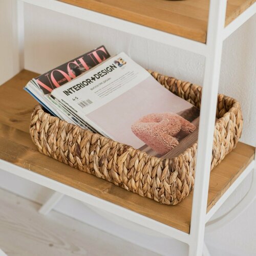 Плетеная корзина для хранения Уютности прямоугольная 32х26х11см 1 отделение 1583₽