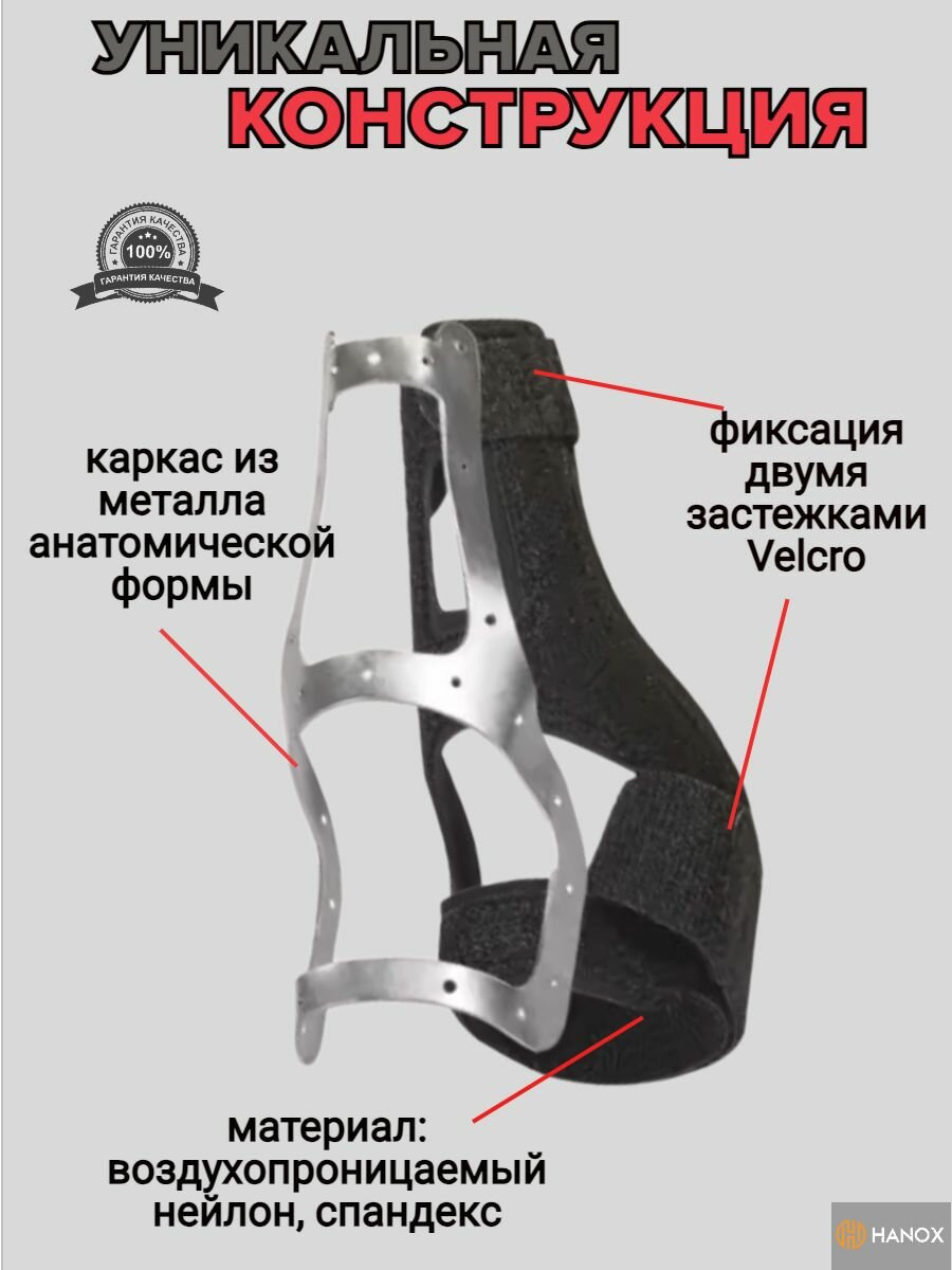 Ортез лучезапястного сустава с жесткой фиксацией большого пальца
