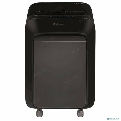 Fellowes FS-55025 Шредер Fellowes® Powershred® LX210, черный, DIN P-4, 4х12 мм, 16 лст, 23 лтр, Jam Proof™