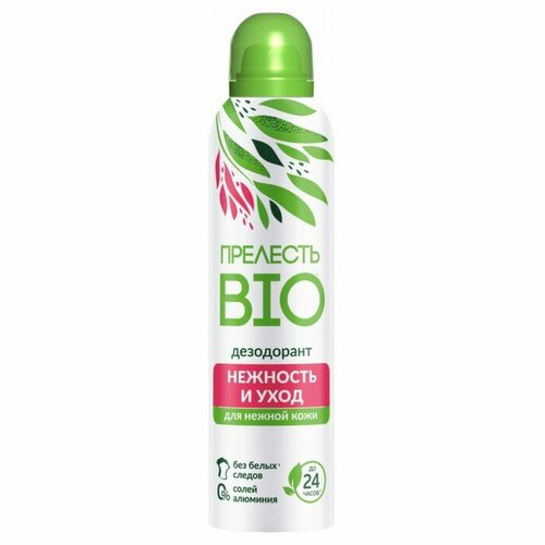 Дезодорант спрей прелесть-био нежность и уход 150 мл комплект из 7 шт 2449₽