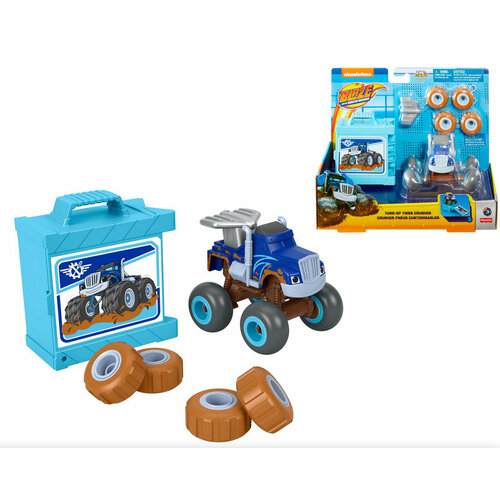 Машинка Blaze Крушила с шинами для тюнинга Mattel Blaze and the Monster Machines Crusher Tune-Up Tires GVN69