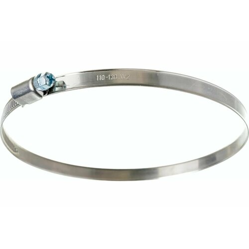 Червячный хомут обжимной из нержавеющей стали 110-130 шир 75 мм 10 шт 700₽