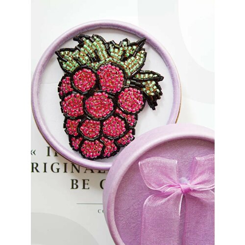 Брошь CRAZY CRYSTAL, красный, зеленый