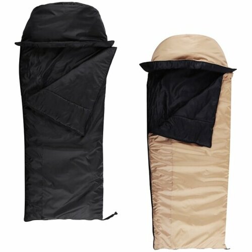 Спальный мешок Руссо Туристо оксфорд 210D 220x90см до -20С 3 цвета черный синий бежевый 592000₽