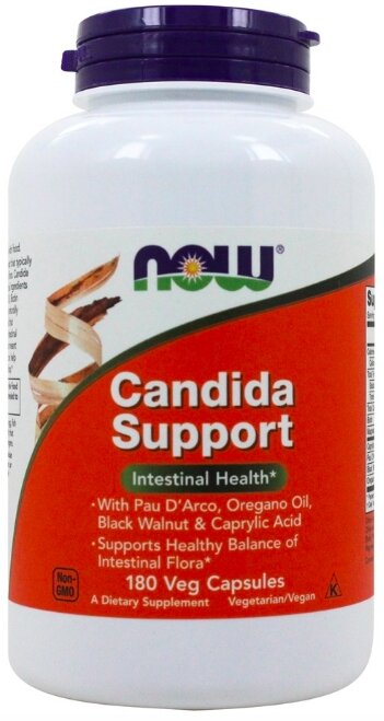 NOW Foods Candida Support, Поддержка кандиды 180 капсул