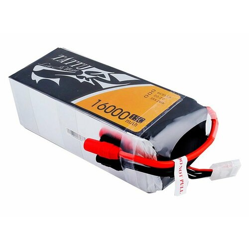 Аккумулятор LiPo GensAce Tattu 22.2V 6S1P 16000mAh 15C с разъемом AS150+XT150 TA-15C-16000-6S1P-AS150