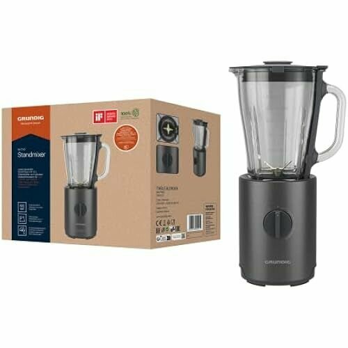 Профессиональный блендер Grundig Delisia Novus SM 7140 15 литра 800 Вт 6-позиционное лезвие из нержавеющей стали с циркониевым покрытием 5 уровней скорости импульсная функция темная нержавеющая стальнержавеющая сталь 2232100₽