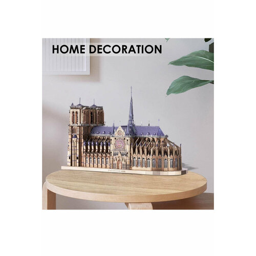 3D Пазлы, конструктор металлический, Большая золотая модель собора Нотр-Дам, развлекательные игрушки для снятия стресса ручной работы, коллекционные поделки