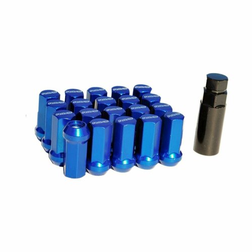 Гайки RAYS HYPER резьба M12 шаг 1.25 (20шт) Синие