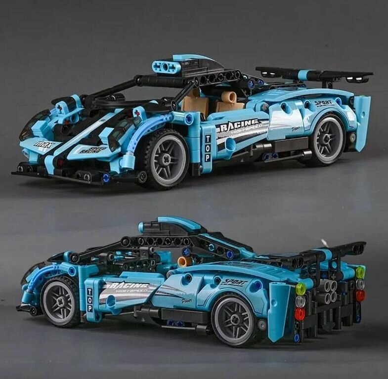 Конструктор техник гоночная машина Lamborghini Sian 573 деталей, Синий