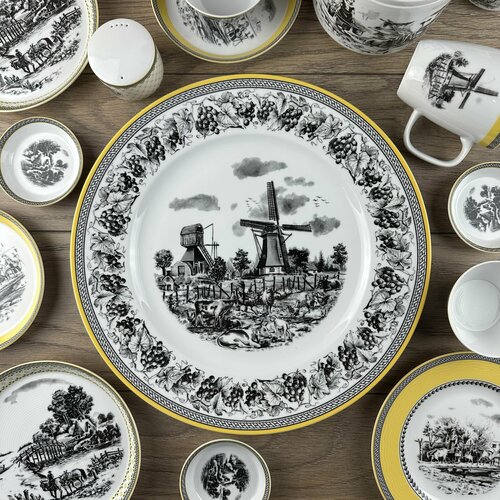 Блюдо гладкое фарфоровое Вилладж 34 см 2500₽