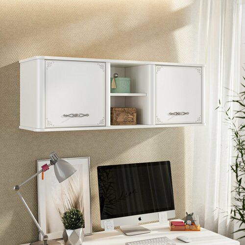 Полка Любимый Дом Элис 120 х 34 х 41 см Белая настенная 3 отделения 13815₽