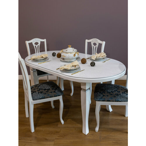 Стол обеденный кухонный из массива бука нераздвижной 1600х900 овальный