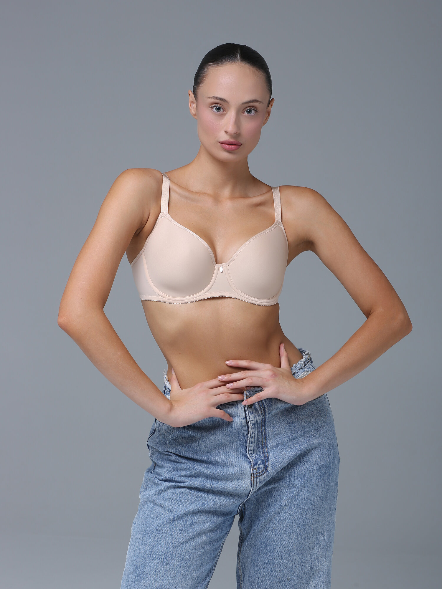 Бюстгальтер MILAVITSA Basic, размер 80C, нюд