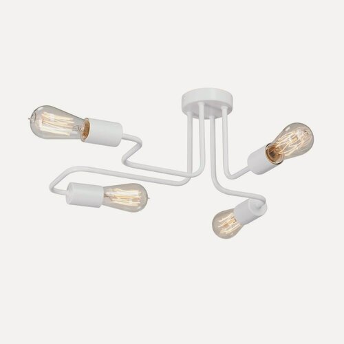 Изображение товара Люстра Vitaluce V4196-0/4PL, 4xE27 Макс. 40Вт Белый, Матовый / Виталюче.