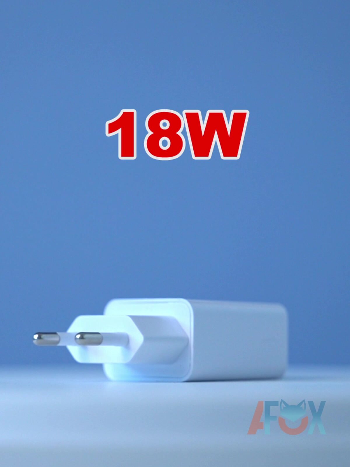 Быстрая зарядка для телефона Quick Charge 3.0, 18W, с кабелем USB Type-C, сетевой блок питания для Samsung, Xiaomi, Huawei, iPhone, белый — фото 1