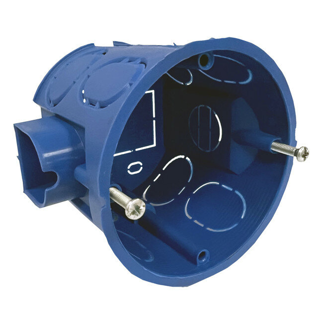 Коробка установочная GUSI 68х60 для сплошных стен IP30 синий