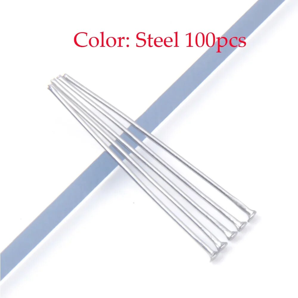 Золотые шариковые булавки из нержавеющей стали XHN 15-50 мм 0.6x20mm ZB-003-Steel-100pcs