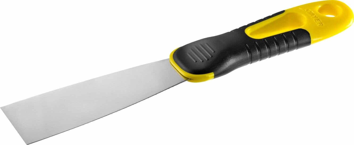 Шпатель STAYER Flat 40 мм х-образное полотно облегченная ручка нержавеющий Professional 10045-04