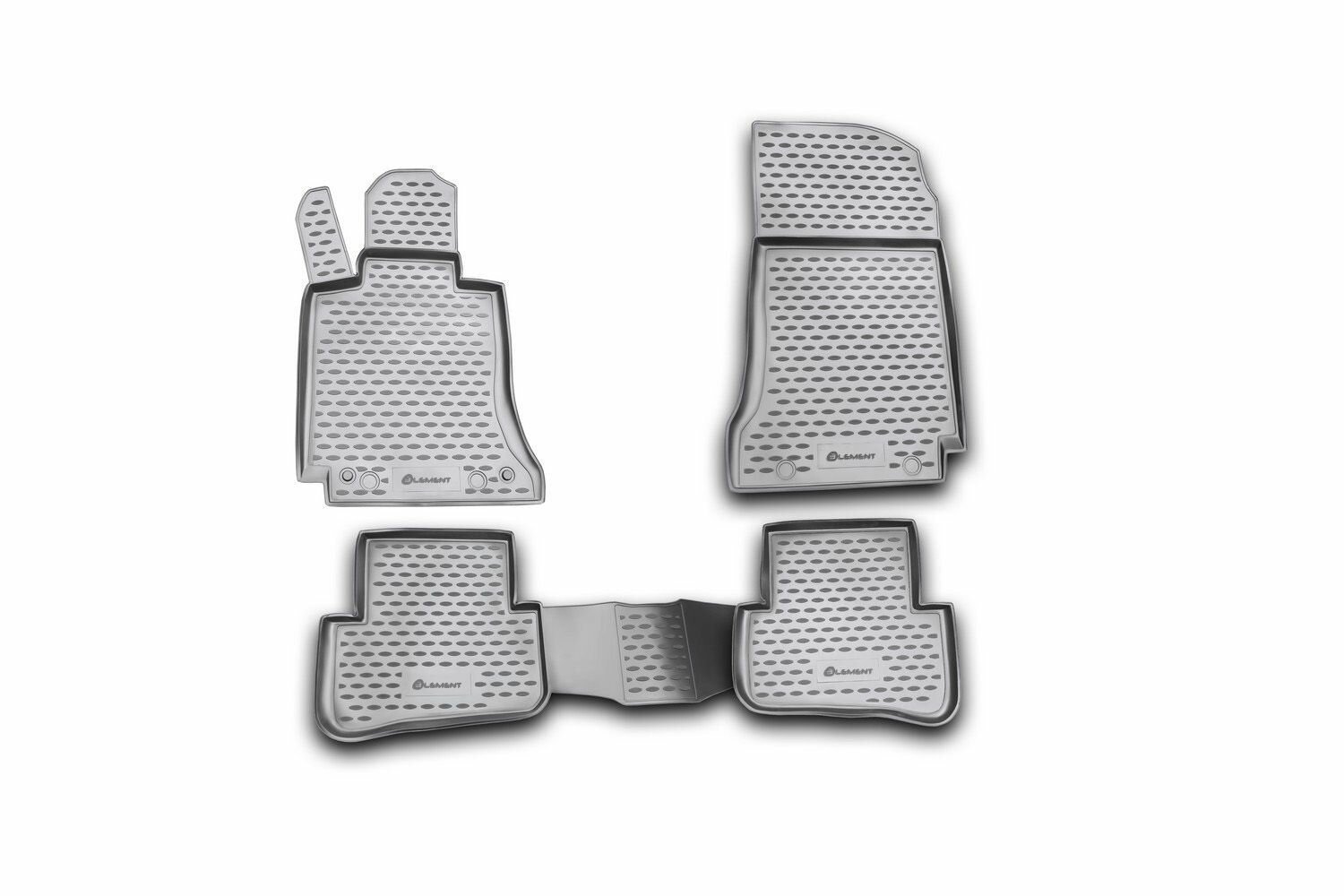Коврики салона Element MERCEDES-BENZ C-Class W204 полиуретановые черные 4 шт. - фото №1