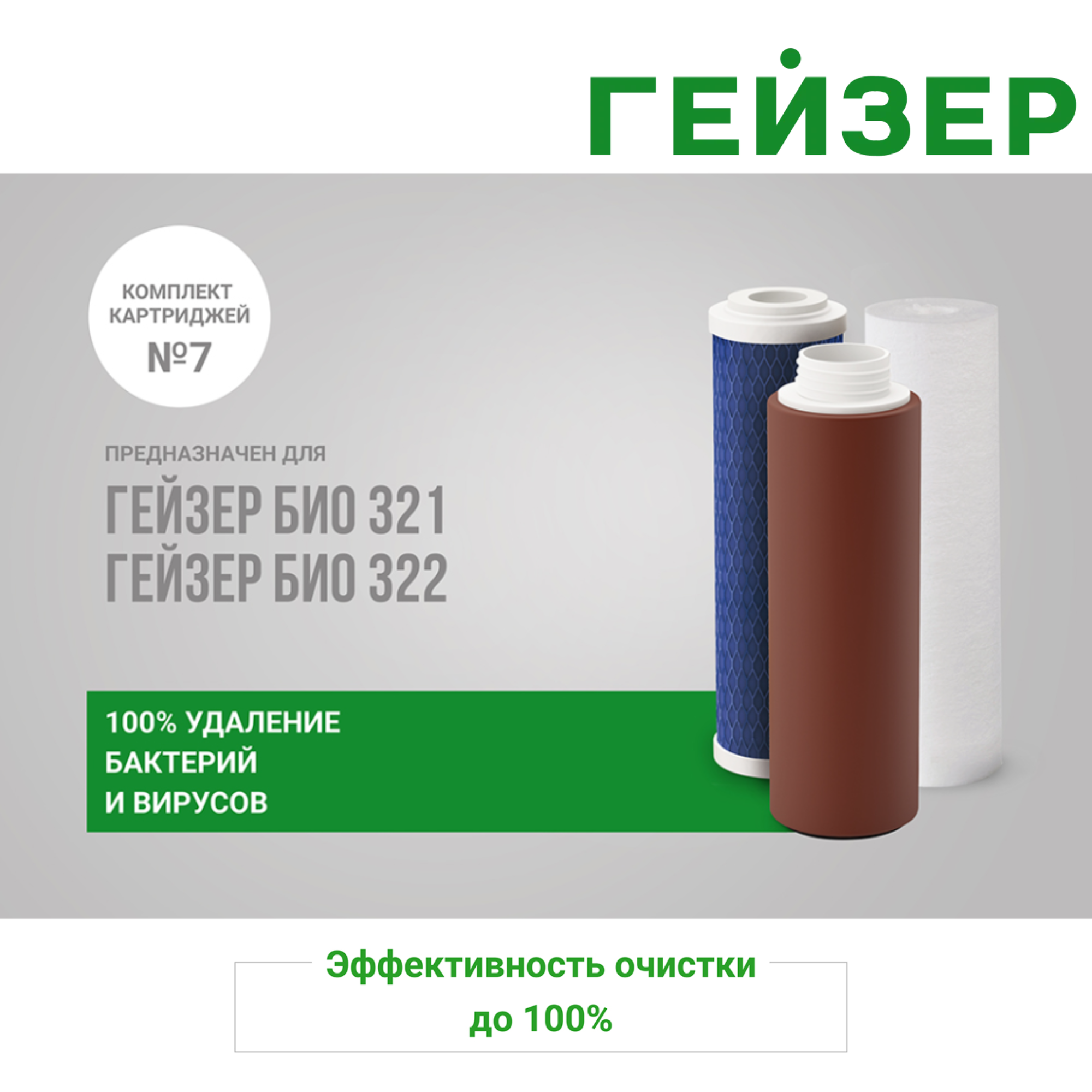 Комплект картриджей Гейзер 