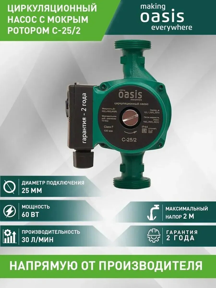 Насос циркуляционный Making Оasis Everywhere C 25/2
