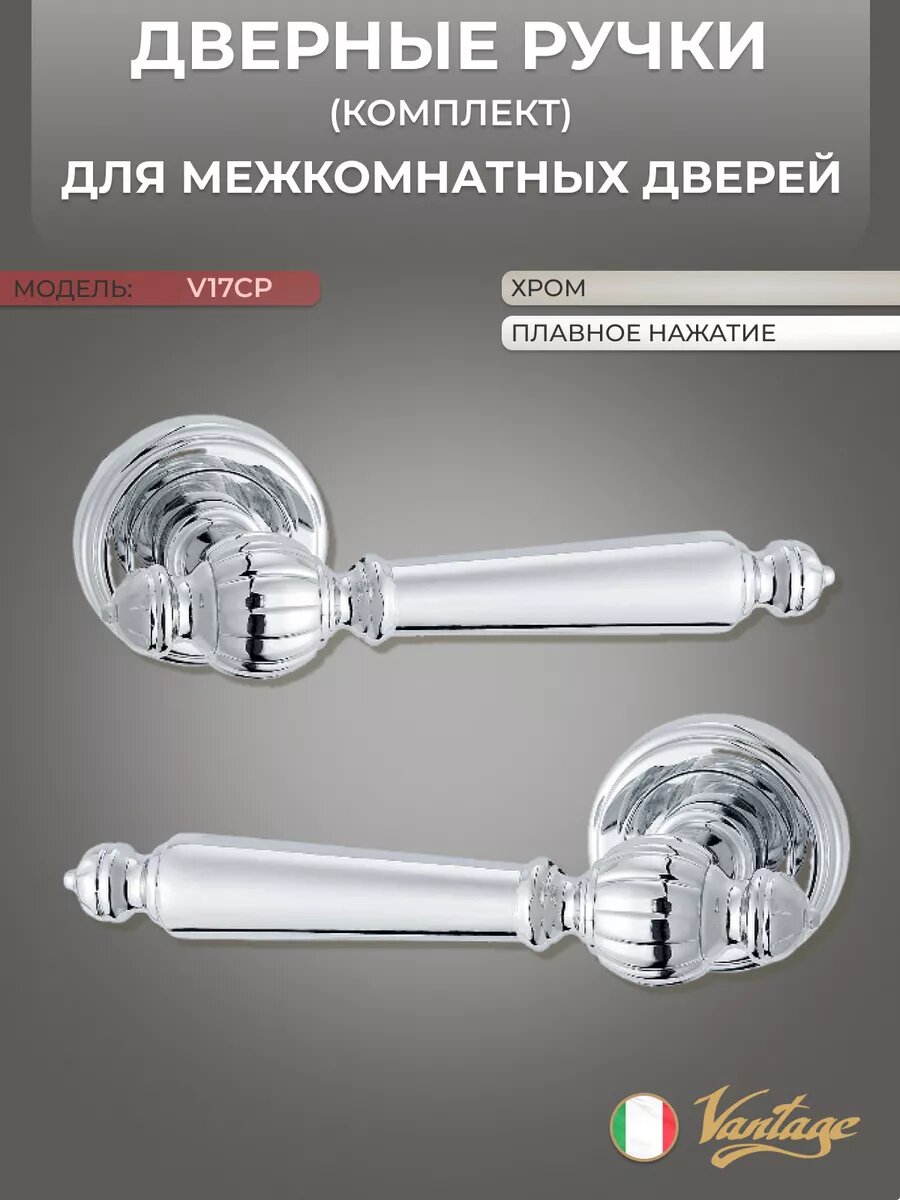 Ручка дверная V17CP хром