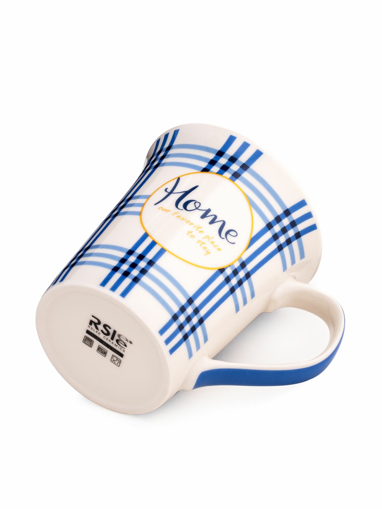 Кружка для чая и кофе керамическая объемом 350мл, надпись Home — фото 1