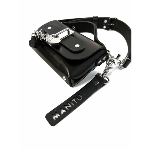 Сумка клатч Manitu, фактура матовая, бархатистая, черный