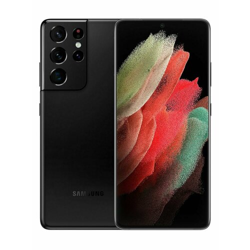 Смартфон Samsung Galaxy S21 Ultra 12ГБ512ГБ nano SIMeSIM черный 37000₽