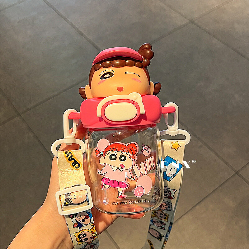 Crayon Shin-chan joint cup новая пластиковая чашка для воды мини портативная чашка устойчивая к высоким температурам симпатичная портативная карманная чашка