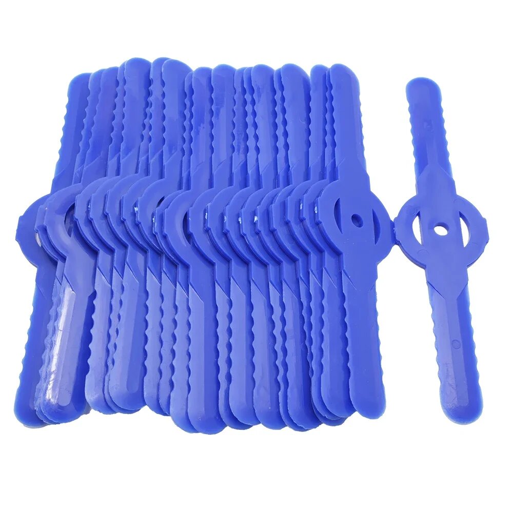 Пластиковые лезвия для газонокосилки 20/50 шт, Blue-20pcs