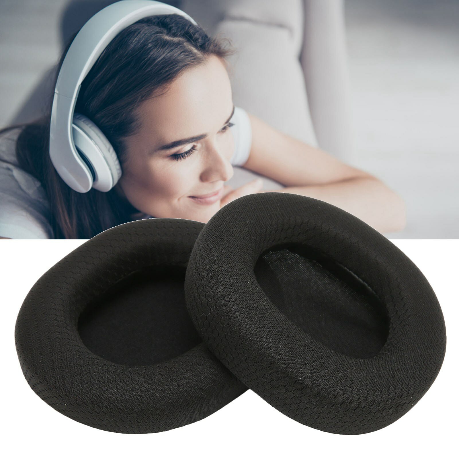 Накладки на наушники для Steelseries Arctis 1 3 5 7 9PRO, черные, для замены, шумоподавляющие