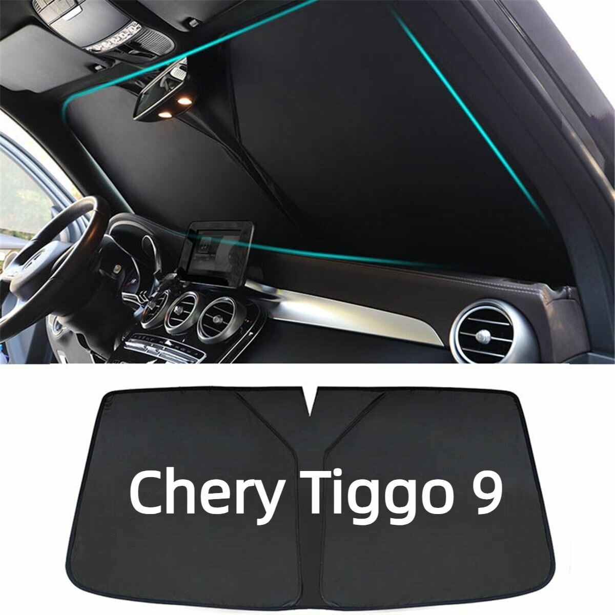 Солнцезащитный козырек для Chery Tiggo 9 защита от солнца и ультрафиолета, удобство и стиль