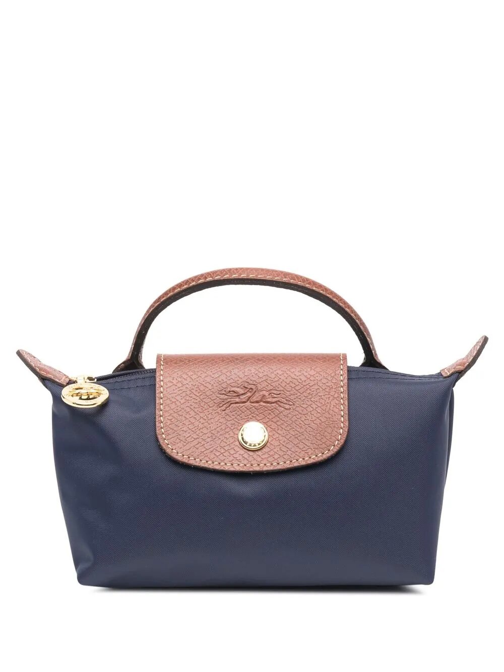 Сумка-рюкзак  longchamp, фактура гладкая, синий