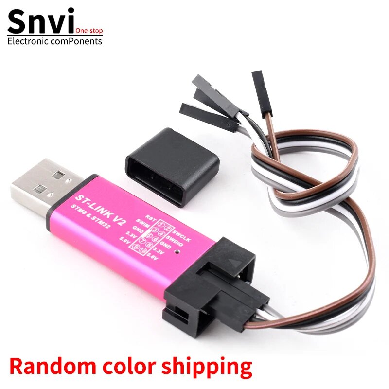 1 компл. ST LINK Stlink ST-Link V2 Mini STM8 STM32 симулятор загрузки программист программирование с крышкой кабель DuPont ST Link V2