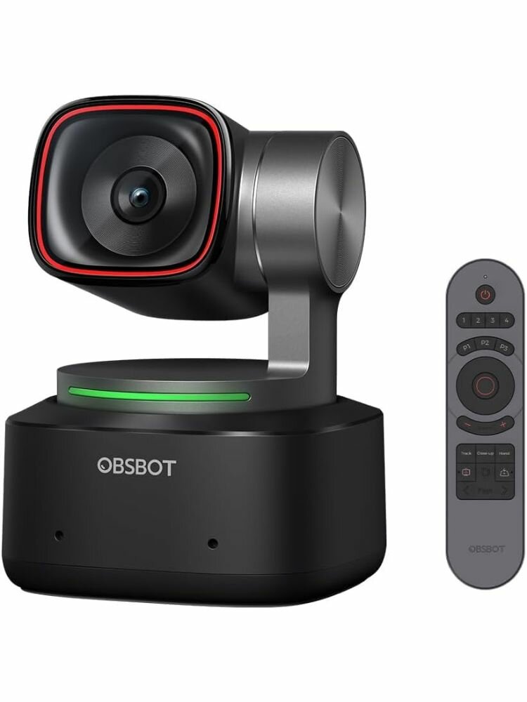 OBSBOT Tiny 2 4K веб камера для пк, PTZ-камера, для стримов и Zoom с ИИ-слежением, искусственный интеллект, с дистанционным управлением