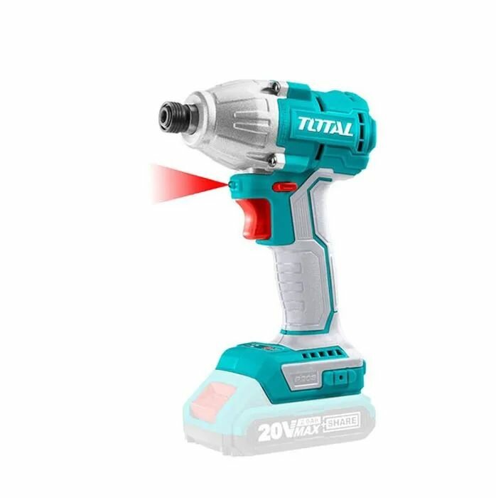 Гайковерт аккумуляторный TOTAL TIRLI2017, 20В, 170НМ, 2 АКБ, 2 ЗУ, подсветка — фото 1