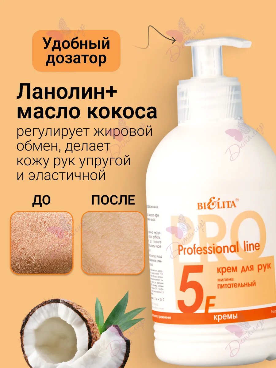 Картинки Крем для рук Bielita Professional line Милена питательный 300 мл