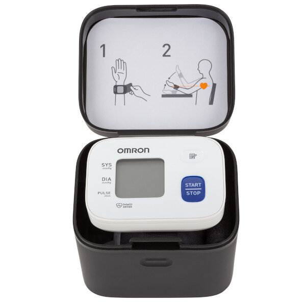 Изображение Тонометр OMRON мод. RS2 (HEM-6121-RU) на запястье (измер. артер. давления и частоты пульса автомат.)