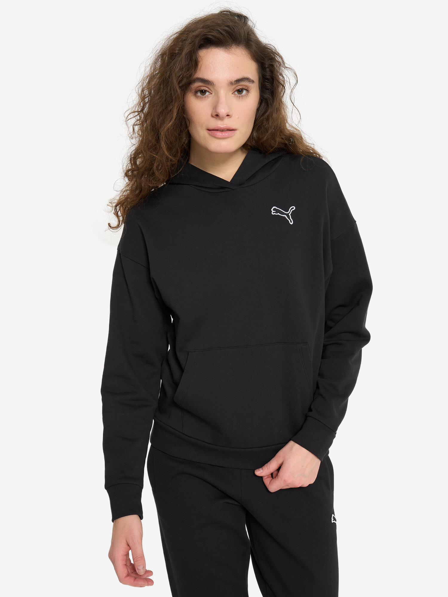 Худи PUMA, размер S, , черный — фото 1