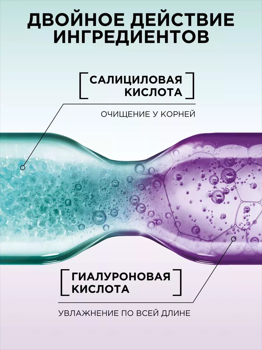 Бальзам L'Oreal ELSEVE Pure, гиалуроновый, для всех типов, кремовый, 400 мл — фото 1