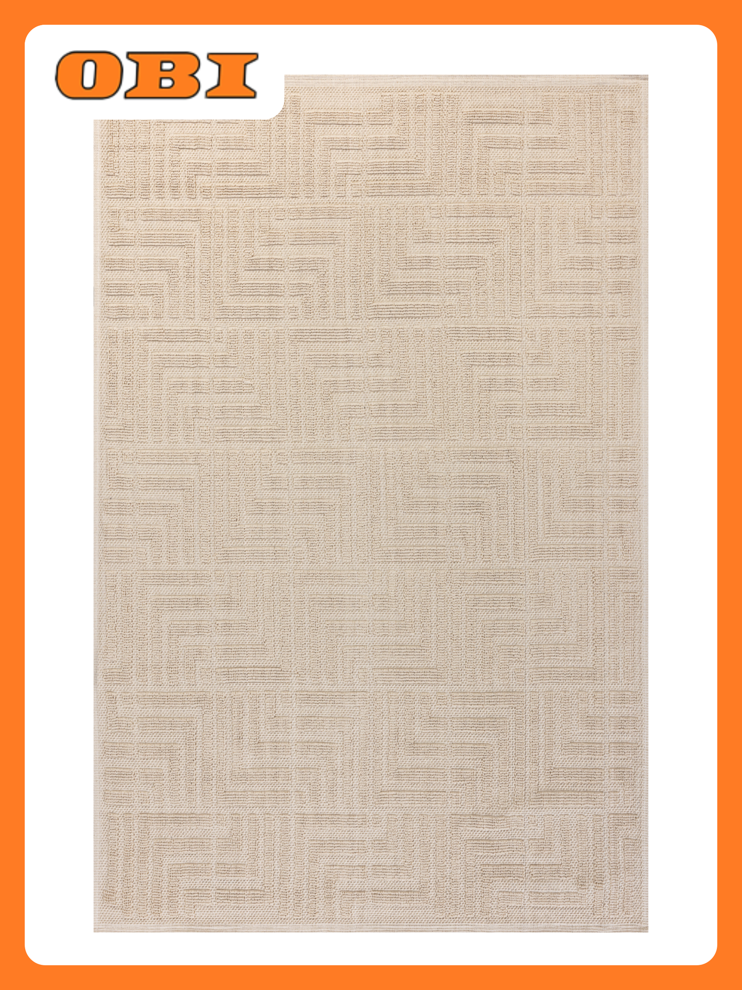 Ковер LOOMX LUPIN LP-040 прямоугольный 80x150 см хлопок коричневый