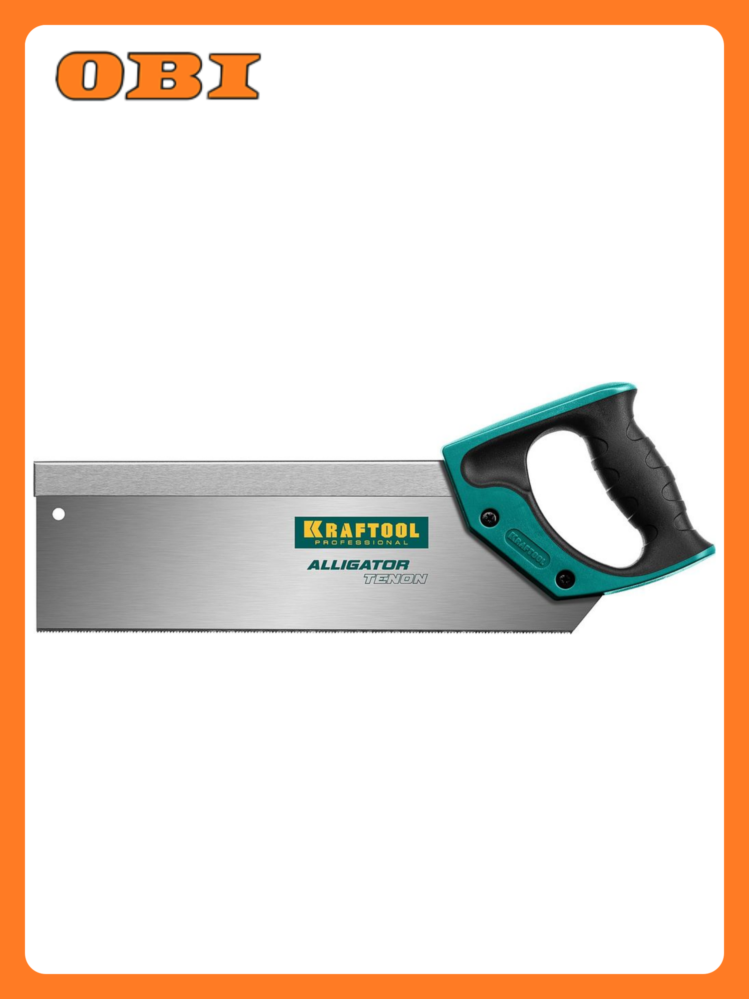 Ножовка KRAFTOOL 300мм 15TPI тефлоновое покрытие двухкомпонентная рукоятка