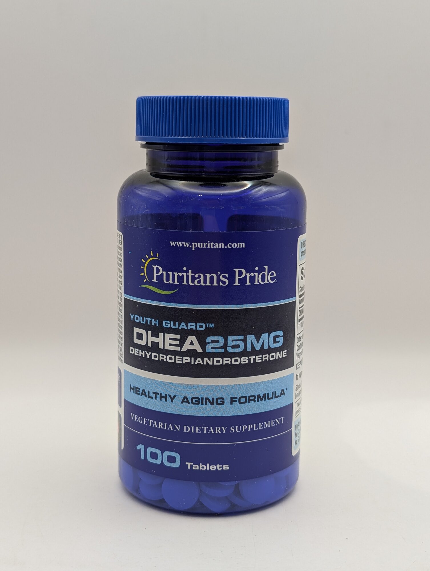 Puritans Pride DHEA 25mg, дгэа для баланса гормонов 100 Таблеток