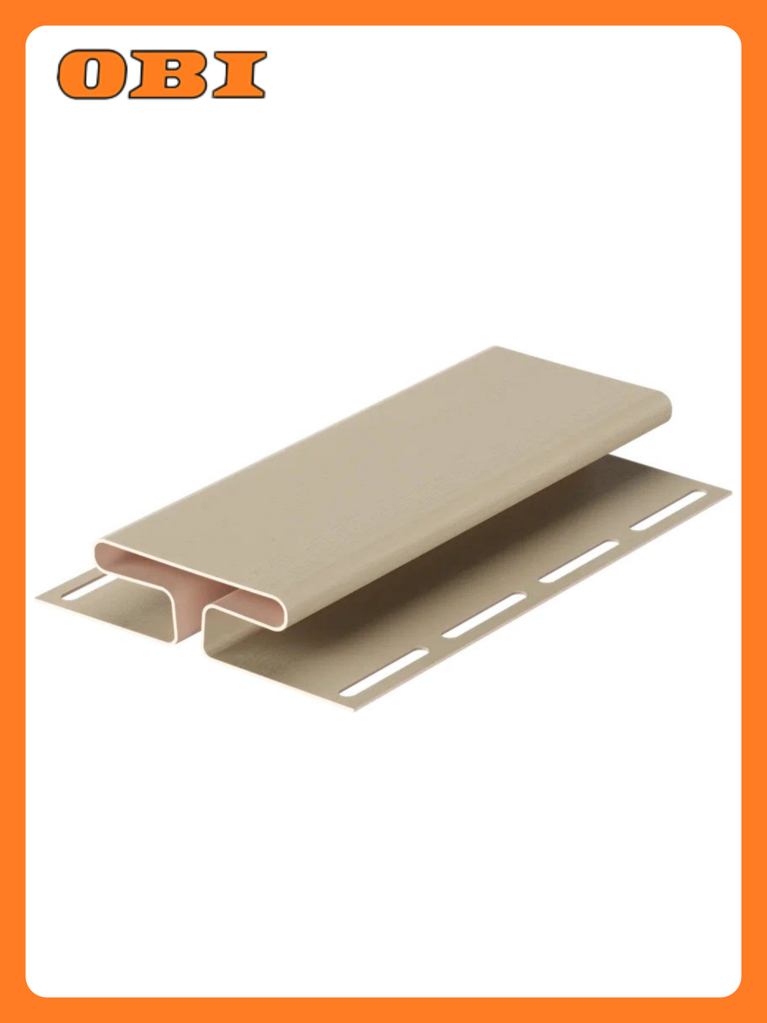 Профиль Docke PREMIUM H-профиль цвет крем-брюле рельефная поверхность винил