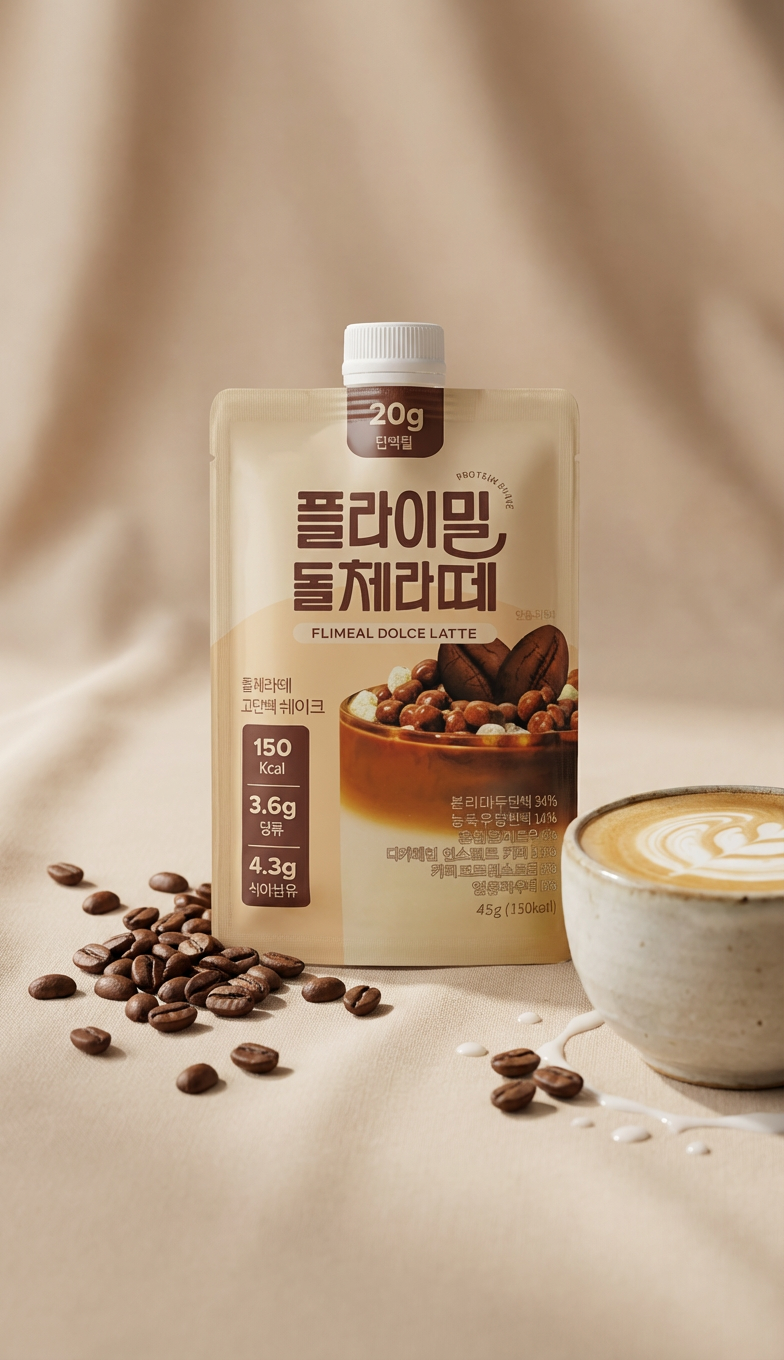 Протеиновый коктейль Flimeal "Дольче Латте", молочный, без ГМО
